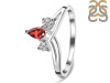 Garnet & White Topaz Ring GAR-RDR-2660.