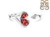 Garnet & White Topaz Ring GAR-RDR-2675.