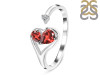 Garnet & White Topaz Ring GAR-RDR-2675.