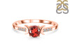 Garnet & White Topaz Ring GAR-RDR-2845.