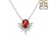 Garnet & White Topaz Necklace GRA-RN-72.