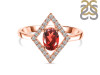 Garnet & White Topaz Ring GAR-RR-134.