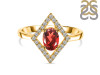 Garnet & White Topaz Ring GAR-RR-134.