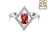 Garnet & White Topaz Ring GAR-RR-134.