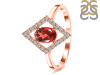 Garnet & White Topaz Ring GAR-RR-134.