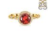 Garnet & White Topaz Ring GAR-RR-267.