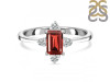 Garnet & White Topaz Ring GAR-RR-275.