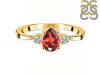 Garnet & White Topaz Ring GAR-RR-335.