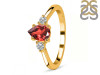 Garnet & White Topaz Ring GAR-RR-335.