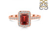Garnet & White Topaz Ring GAR-RR-432.