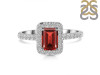 Garnet & White Topaz Ring GAR-RR-432.