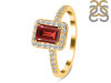 Garnet & White Topaz Ring GAR-RR-432.