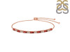 Garnet & White Topaz Bracelet GAR-RDB-133.