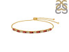 Garnet & White Topaz Bracelet GAR-RDB-133.