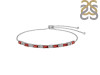 Garnet & White Topaz Bracelet GAR-RDB-133.