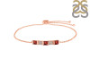 Garnet & White Topaz Bracelet GAR-RDB-147.