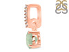 Green Amethyst & White Topaz Pendant GRA-RDP-549-CZ-LOOP.