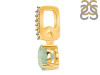 Green Amethyst & White Topaz Pendant GRA-RDP-549-CZ-LOOP.