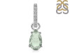Green Amethyst & White Topaz Pendant GRA-RDP-550-CZ-LOOP.