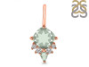 Green Amethyst & White Topaz Pendant GRA-RDP-729.