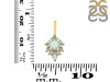Green Amethyst & White Topaz Pendant GRA-RDP-729.