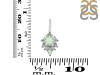 Green Amethyst & White Topaz Pendant GRA-RDP-729.