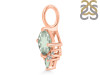 Green Amethyst & White Topaz Pendant GRA-RDP-729.