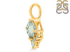 Green Amethyst & White Topaz Pendant GRA-RDP-729.