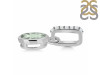 Green Amethyst & White Topaz Pendant GRA-RDP-780-CZ-LOOP.