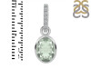 Green Amethyst & White Topaz Pendant GRA-RDP-792-CZ-LOOP.