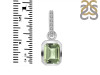 Green Amethyst & White Topaz Pendant GRA-RDP-955-CZ-LOOP.