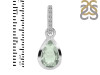 Green Amethyst & White Topaz Pendant GRA-RDP-956-CZ-LOOP.