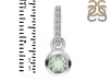 Green Amethyst & White Topaz Pendant GRA-RDP-957-CZ-LOOP.