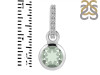 Green Amethyst & White Topaz Pendant GRA-RDP-958-CZ-LOOP.