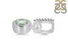 Green Amethyst & White Topaz Pendant GRA-RDP-958-CZ-LOOP.