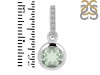 Green Amethyst & White Topaz Pendant GRA-RDP-959-CZ-LOOP.