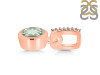 Green Amethyst & White Topaz Pendant GRA-RDP-959-CZ-LOOP.