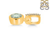 Green Amethyst & White Topaz Pendant GRA-RDP-959-CZ-LOOP.