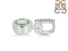 Green Amethyst & White Topaz Pendant GRA-RDP-959-CZ-LOOP.