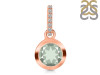 Green Amethyst & White Topaz Pendant GRA-RDP-960-CZ-LOOP.