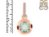 Green Amethyst & White Topaz Pendant GRA-RDP-960-CZ-LOOP.