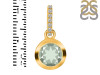 Green Amethyst & White Topaz Pendant GRA-RDP-960-CZ-LOOP.