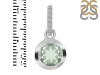Green Amethyst & White Topaz Pendant GRA-RDP-960-CZ-LOOP.