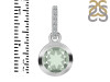 Green Amethyst & White Topaz Pendant GRA-RDP-992-CZ-LOOP.