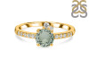 Green Amethyst & White Topaz Ring GRA-RDR-2303.