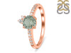 Green Amethyst & White Topaz Ring GRA-RDR-2303.