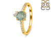 Green Amethyst & White Topaz Ring GRA-RDR-2303.