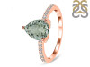 Green Amethyst & White Topaz Ring GRA-RDR-2860.
