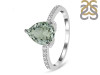 Green Amethyst & White Topaz Ring GRA-RDR-2860.