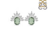 Green Amethyst & White Topaz Stud Earring GRA-RE-71.